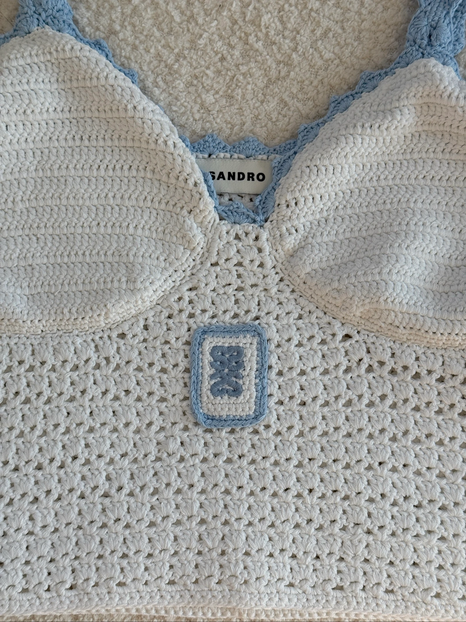 Débardeur Sandro en crochet – Taille 2 (convient davantage à un S) – photo 9